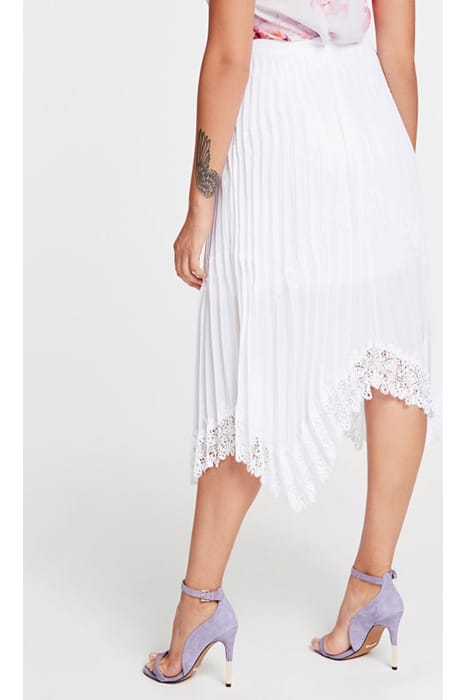 MARCIANO BY GUESS TASH LACE SKIRT TRUE WHITE 2