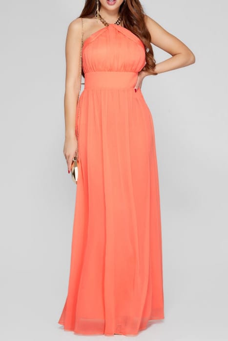 MARCIANO BY GUESS SMITTEN GOWN PEACH FLOWER 2