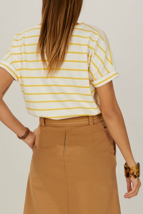 V-NECK FANCY TEE SS GMT DYE YELLOW 6