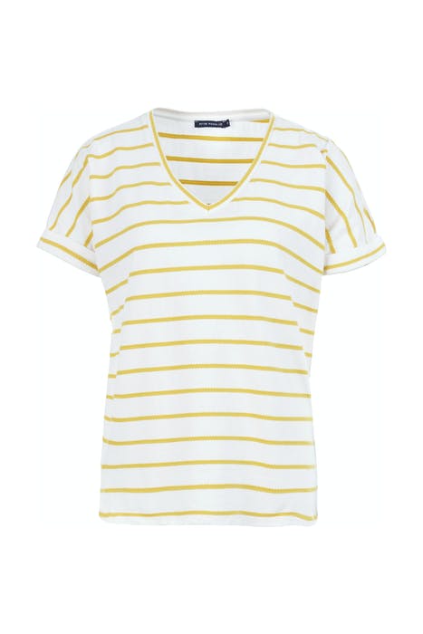 V-NECK FANCY TEE SS GMT DYE YELLOW 1