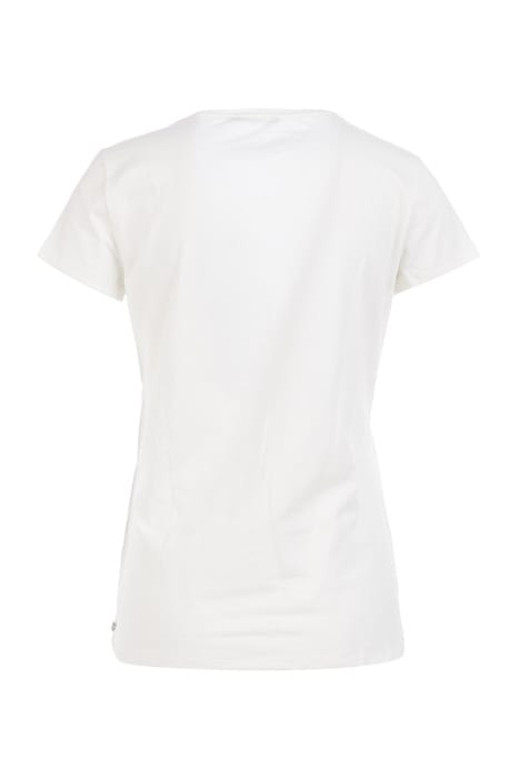 V- NECK TEE SS + DECO OFF WHITE 3