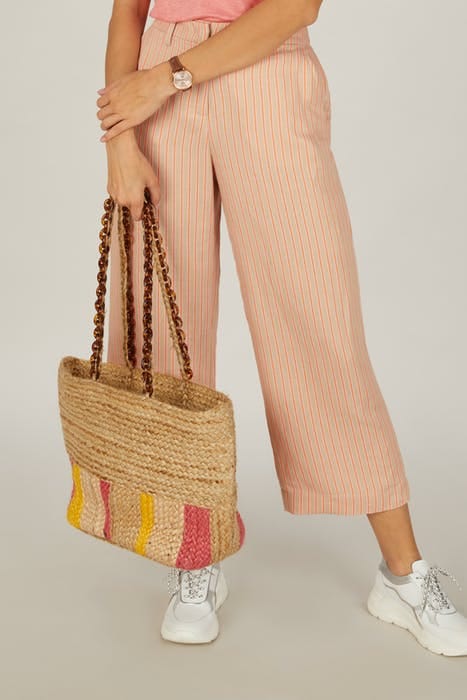 WIDE PANT BIG BACK PKT BROWN 3
