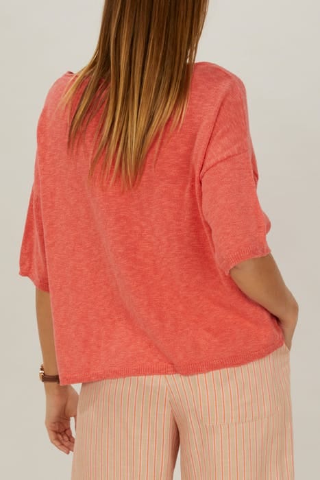 CREW NECK LOOSE SWT SS PINK 5