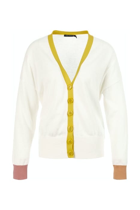 MULTICOLORED CARDIGAN BASE OFF WHITE 1