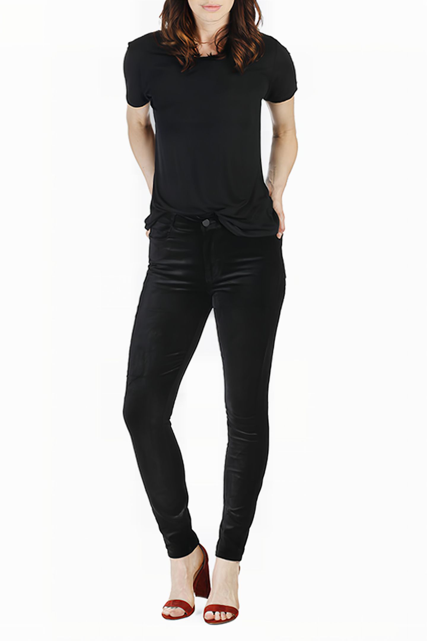HOXTON VELVET SKINNY BLACK OVERDYE 3