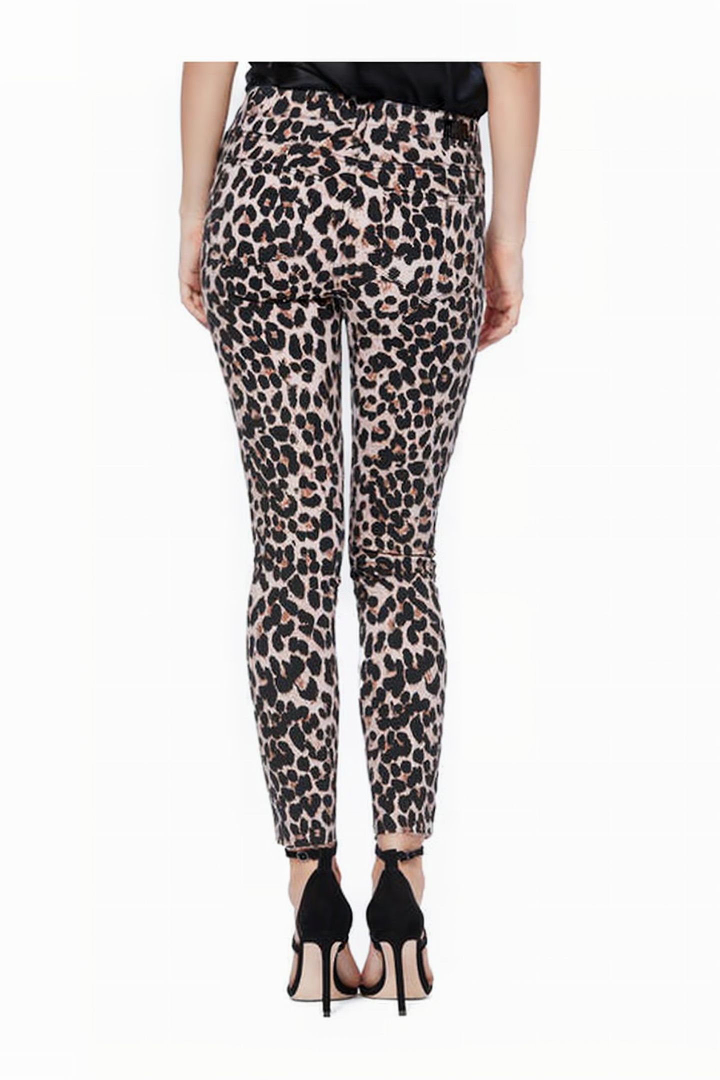 HOXTON ANKLE RAW HEM PINK LEOPARD 3