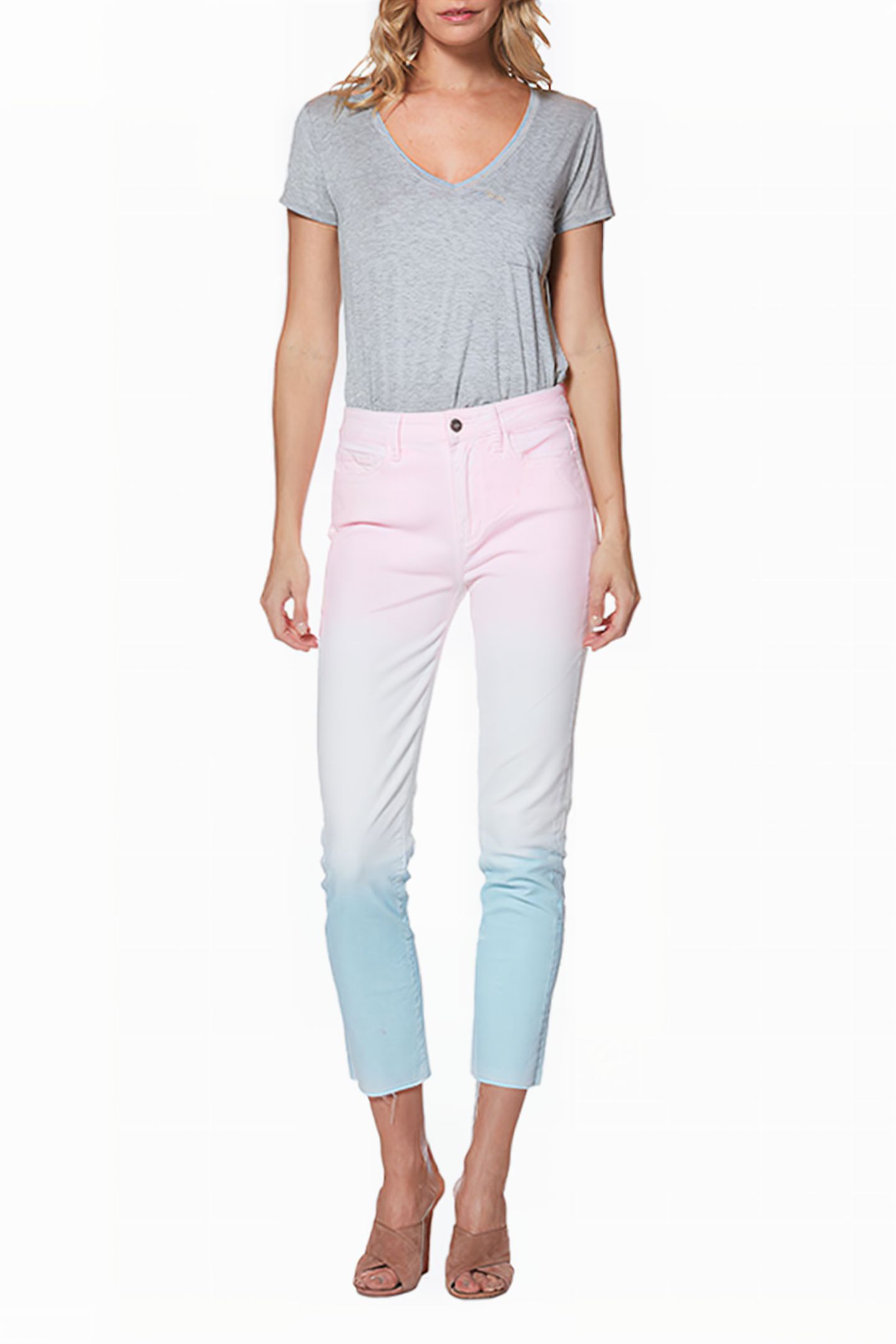 HOXTON SLIM RAW HEM SUNSET OMBRE 3
