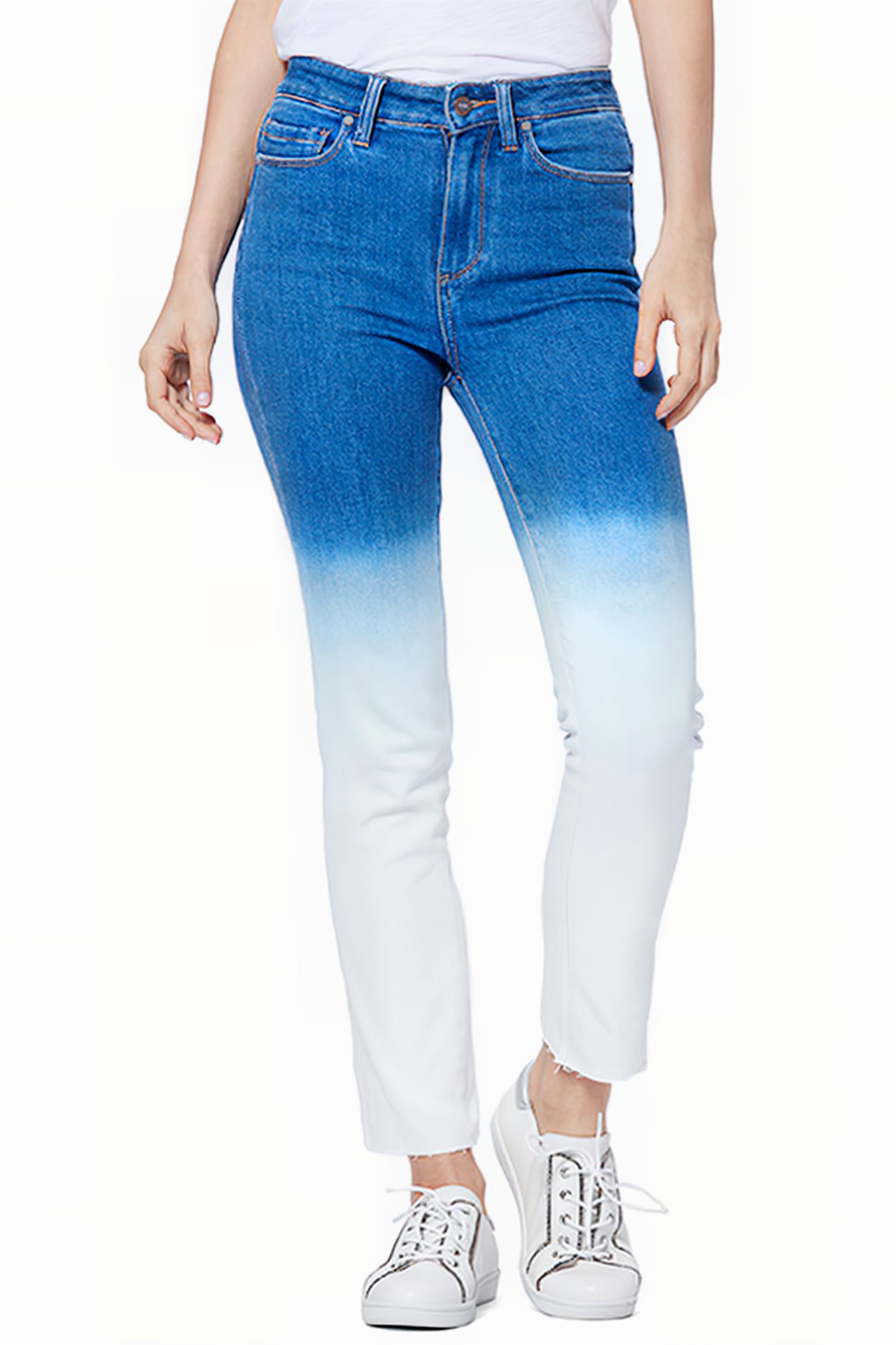 HOXTON SLIM RAW HEM ARCTIC OMBRE 1