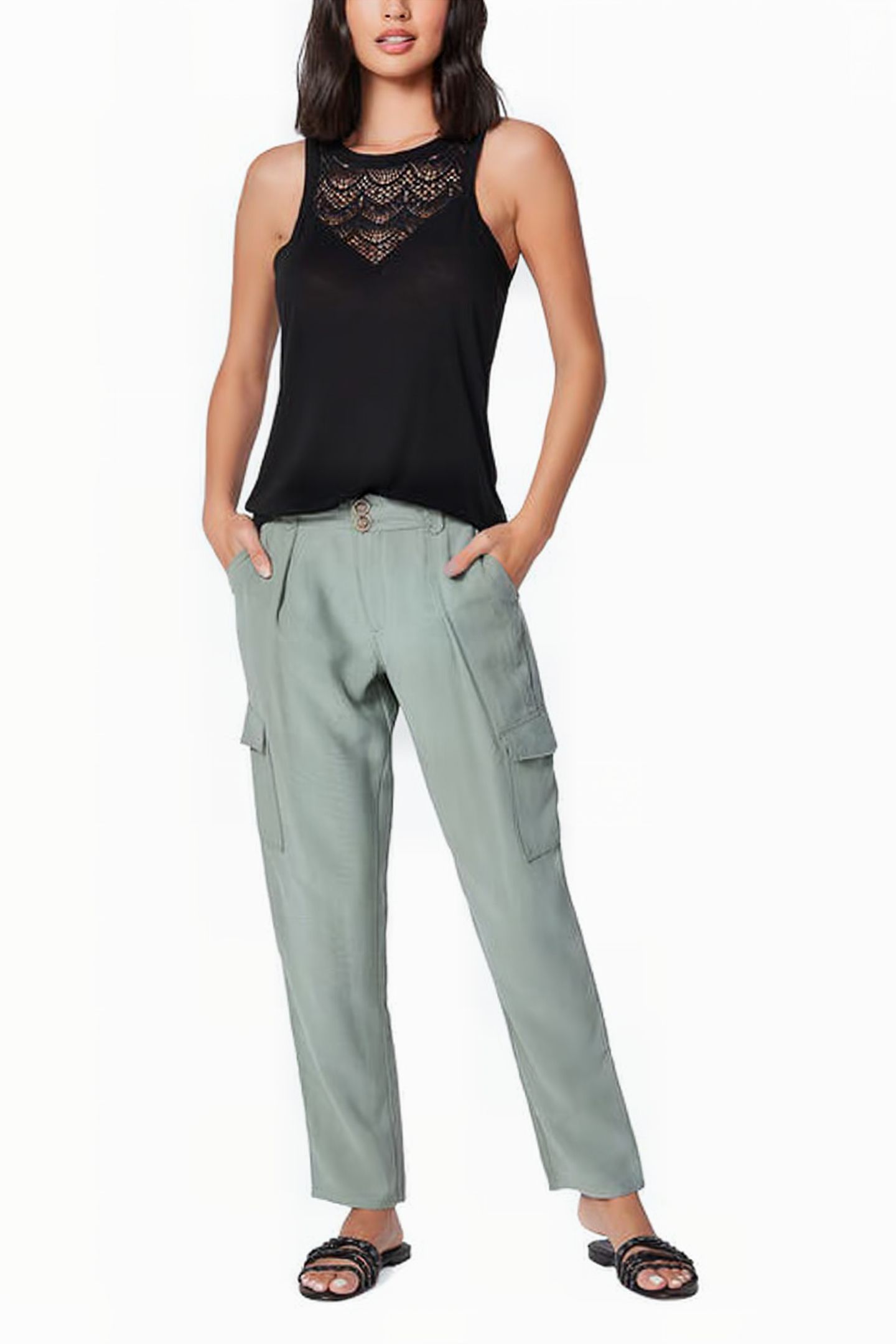 BECCA PANT LAUREL GREEN 1