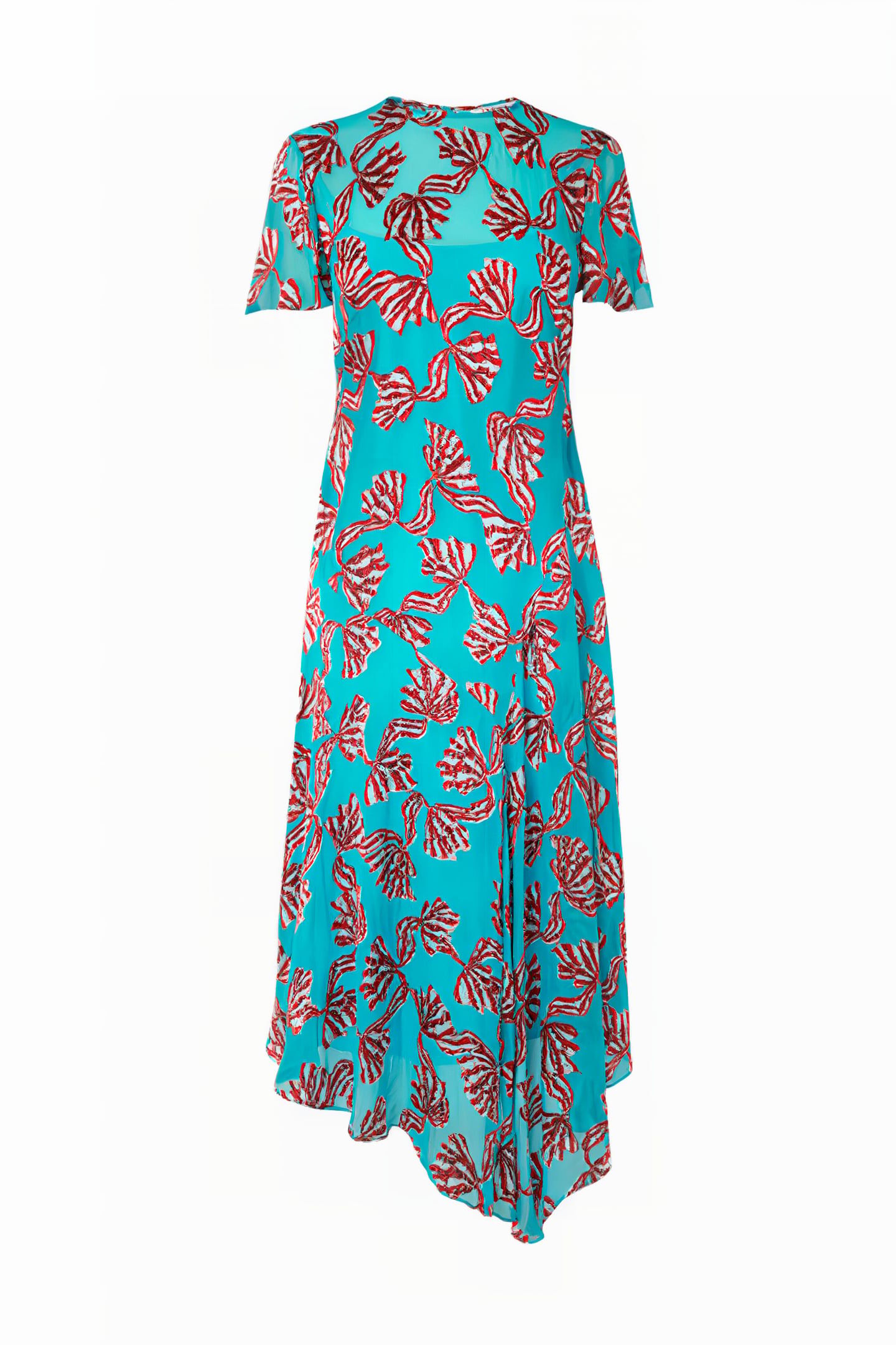 PORTER MIDI DRESS TEAL 4