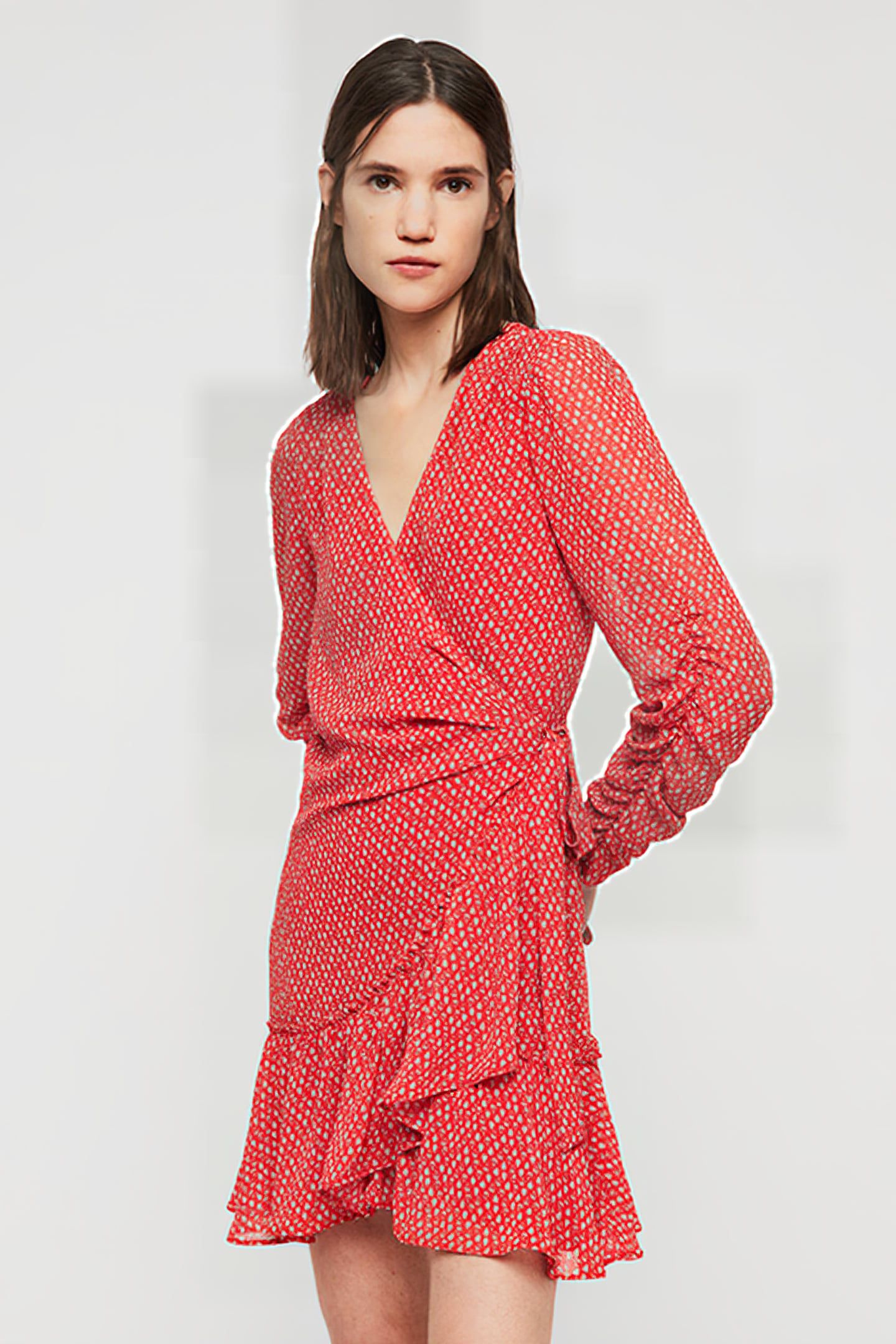 FLORES HEARTS DRESS RED 1