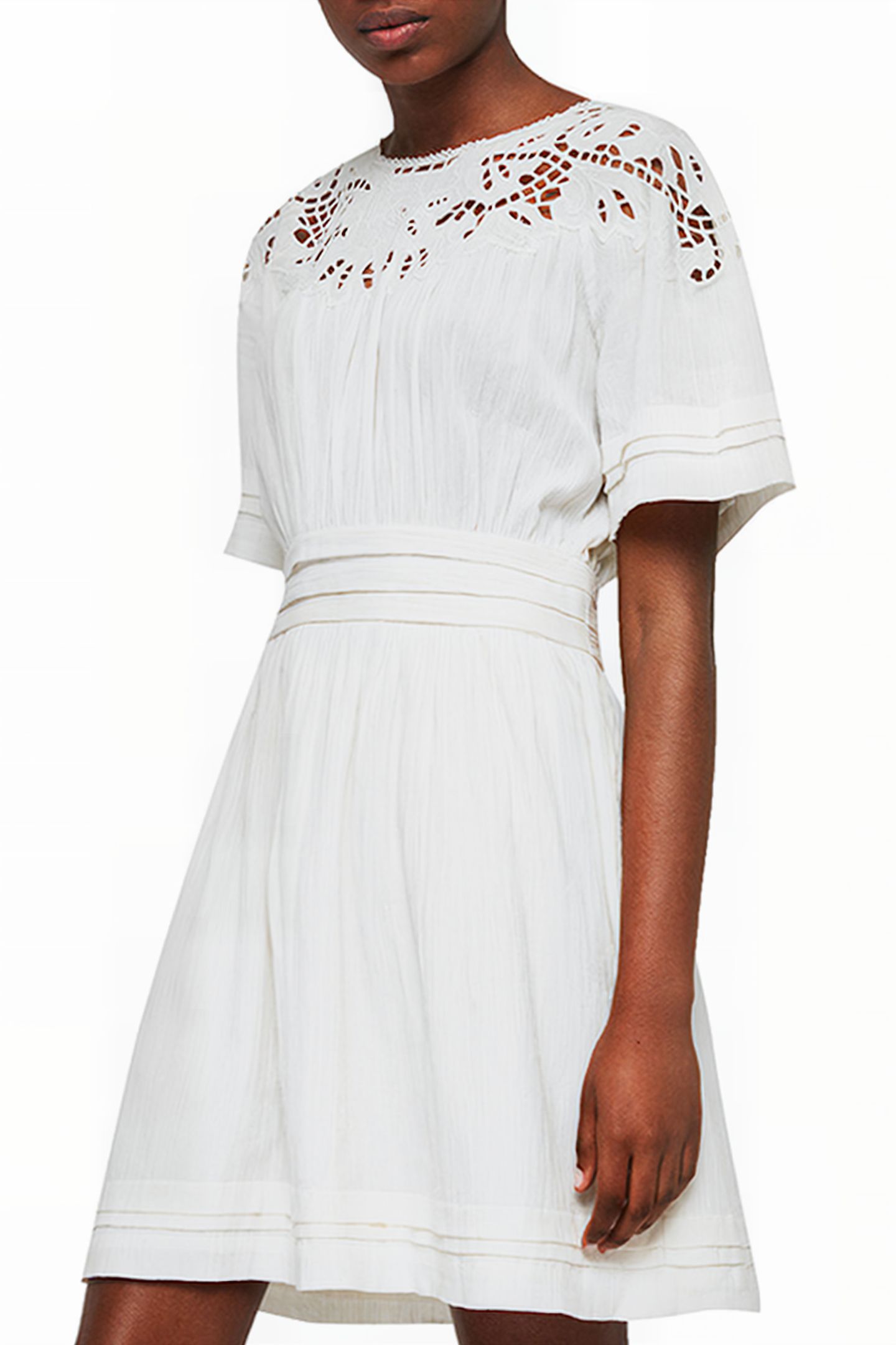 LISE DRESS CHALK WHITE 2