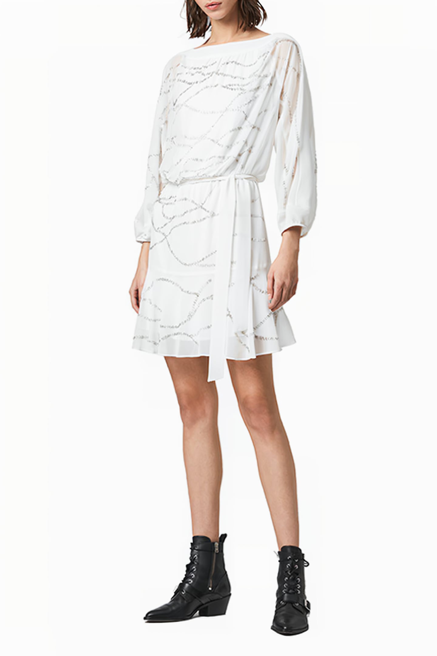 LACI EMBELLISHED DRE CHALK WHITE 3