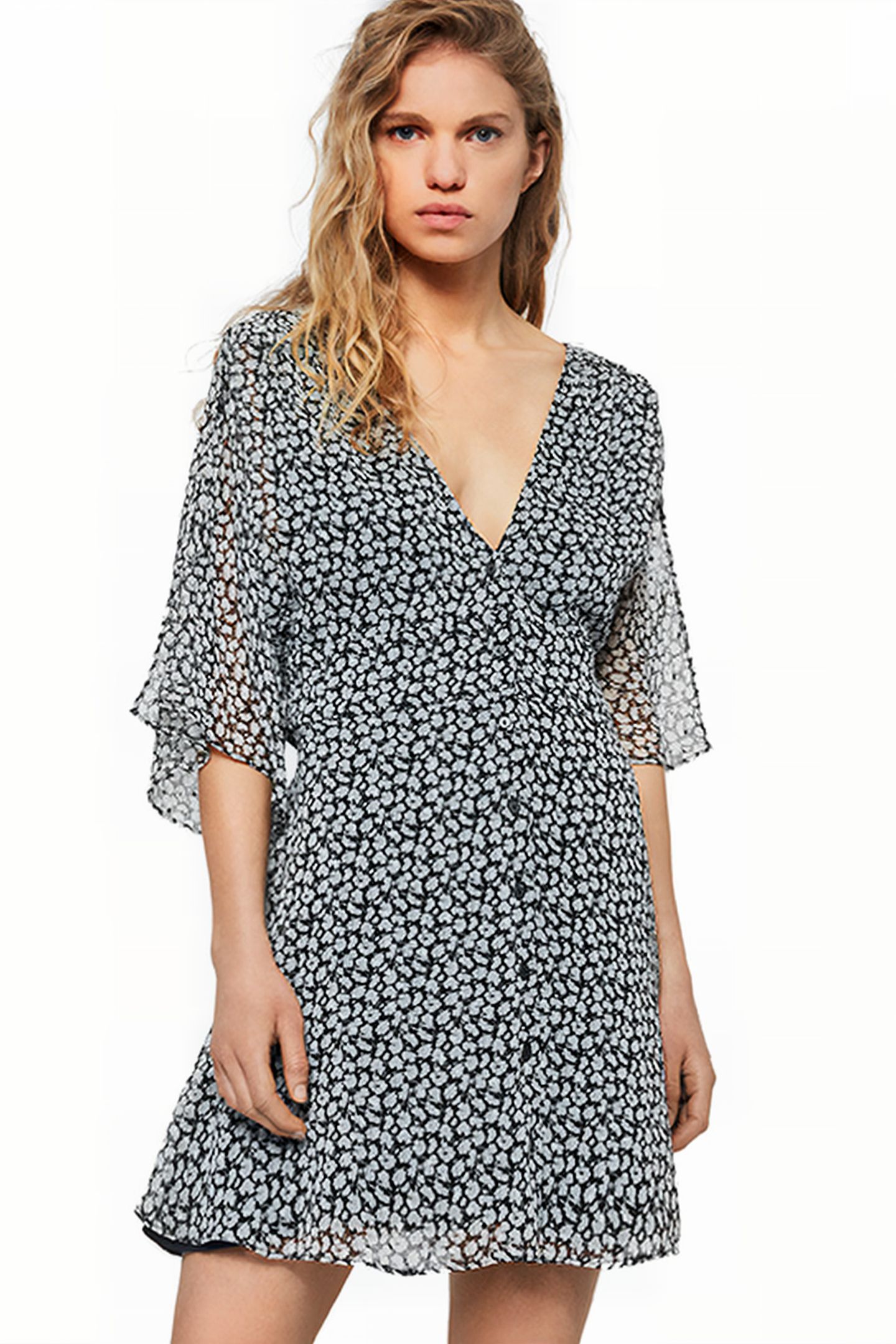IVEY SCATTER DRESS GREY 1