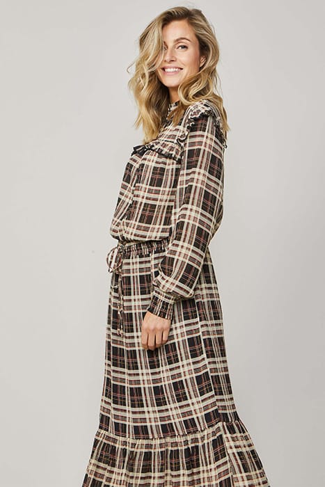 DRESS CRINKLE CHECK BLACK 4