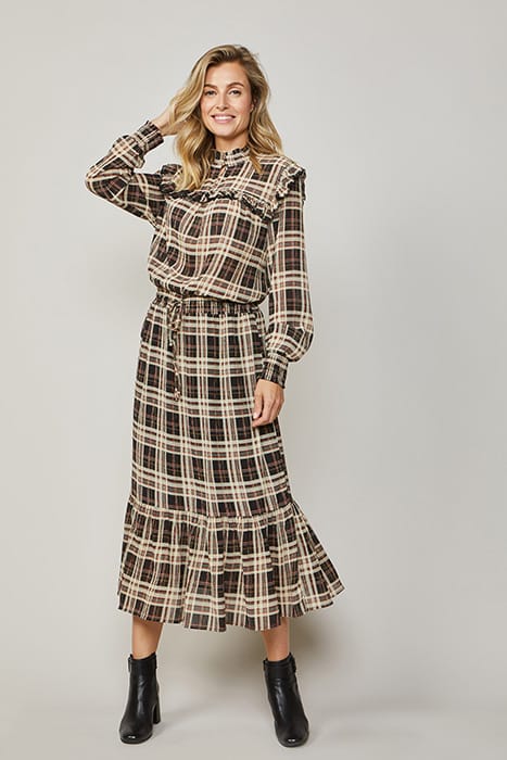 DRESS CRINKLE CHECK BLACK 2