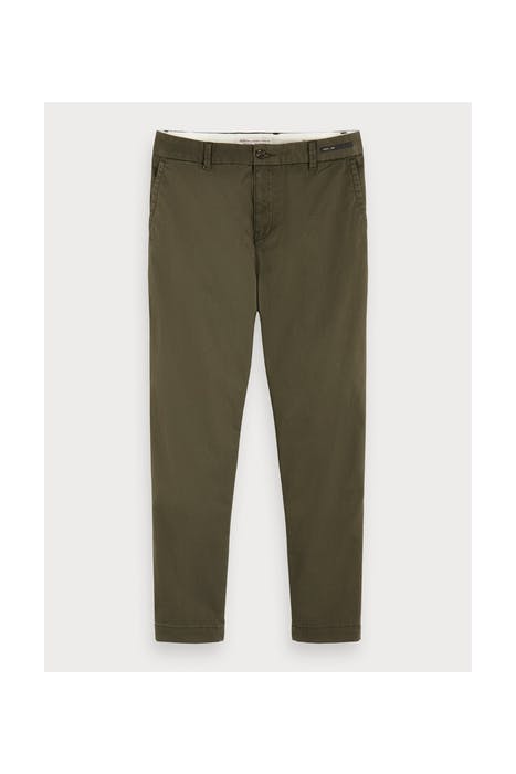FAVE- CLASSIC TWILL CHINO IN ORGANIC QUALITY ARMY 10