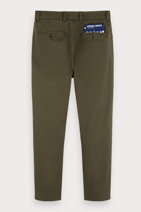 FAVE- CLASSIC TWILL CHINO IN ORGANIC QUALITY ARMY 13
