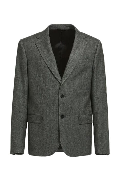 MARCIANO BY GUESS 2B NOTCH BLAZER BLACK WHITE HERRINGB 1