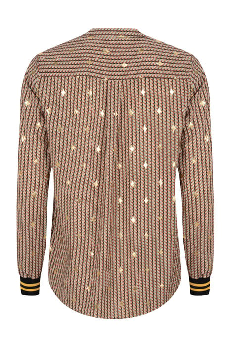BLOUSE KNOT FOIL PRINT PRINT 2