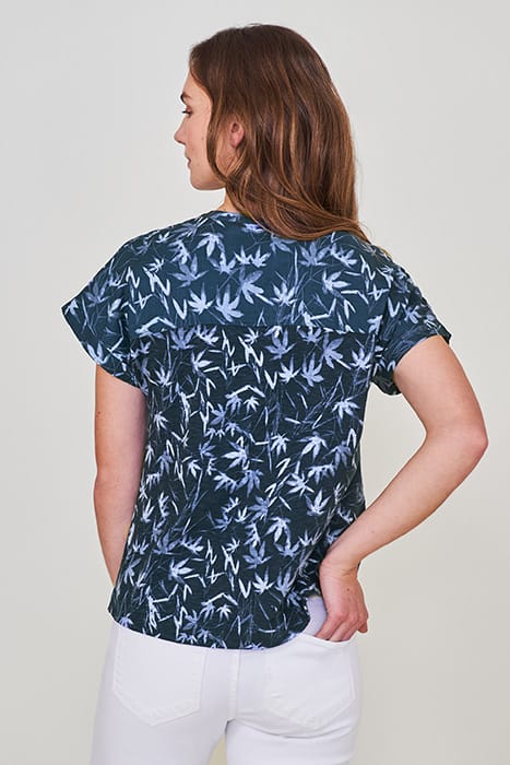 SUMMER JERSEY WOVEN MIX SHIRT NAVY MULTI 4