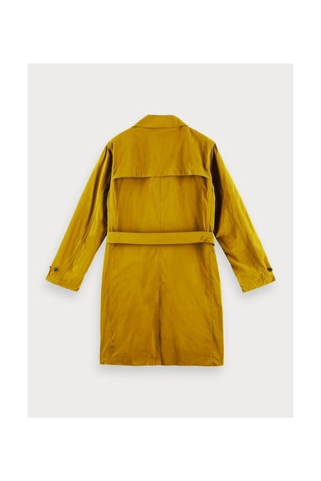 LONG DOUBLE-BREASTED TRENCH COAT KHAKI 2