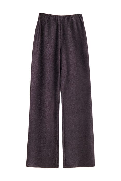 ZWARTE GLITTER STRAIGHT FIT BROEK BLACK BLACK 1