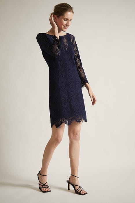 KLEID MIT SPITZE NIGHT BLUE 2