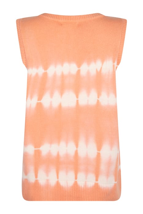 GARDEN TIE DYE KNIT TOP ORANGE MLT 2