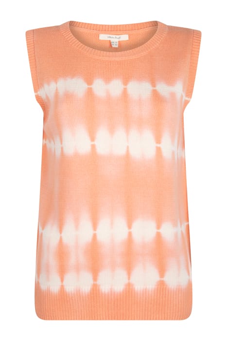 GARDEN TIE DYE KNIT TOP ORANGE MLT 1