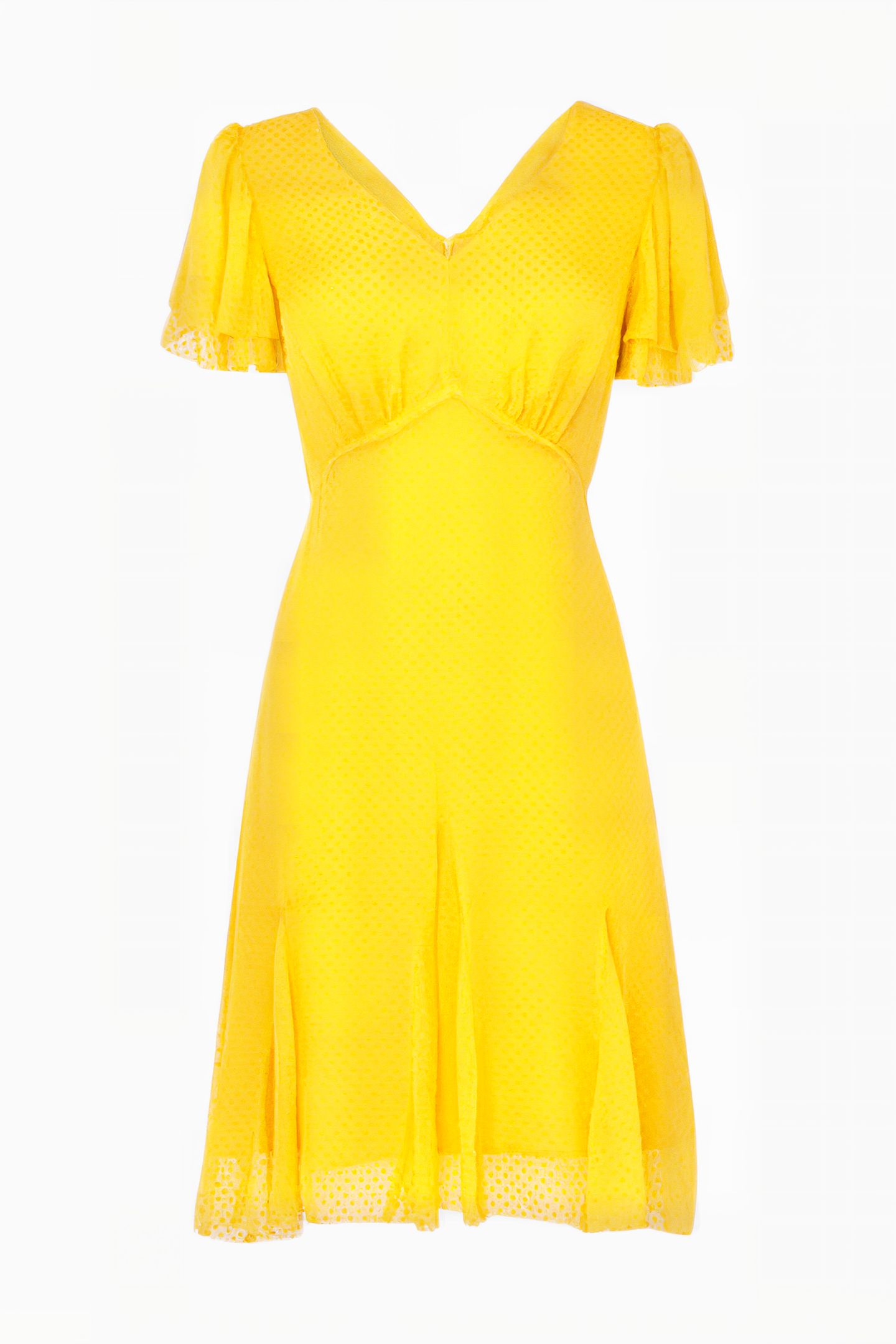 HALLY MIDI DRESS MUSTARD 2