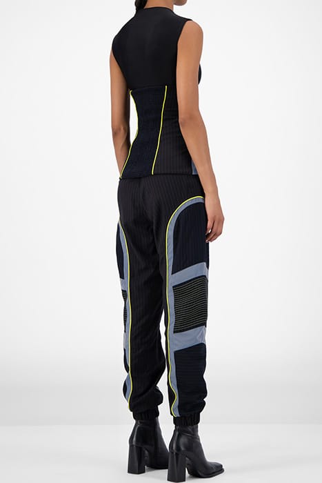 NAVY PINSTRIPE JUWAN TOP 2