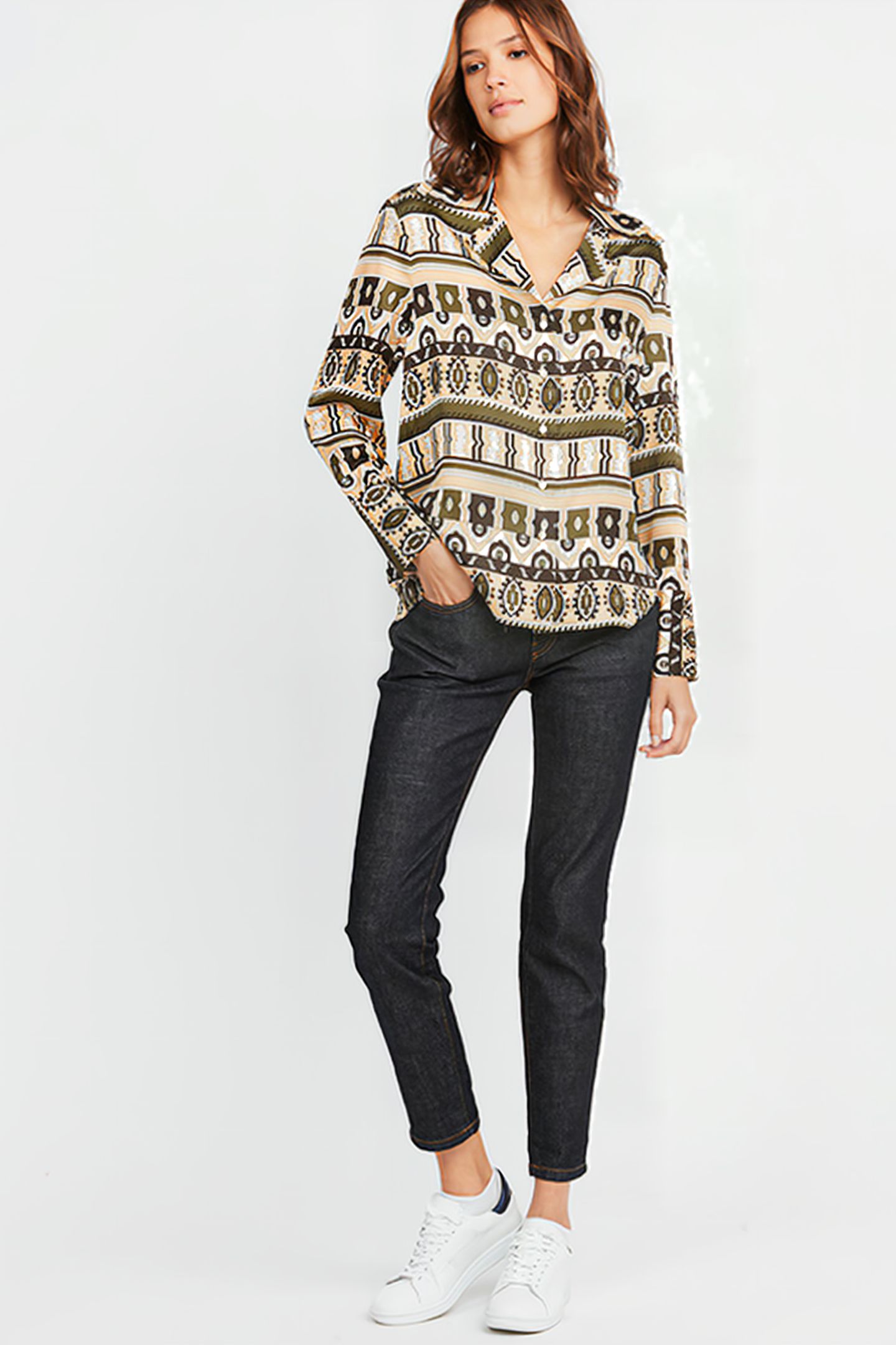 ALMA SHIRT RITZ BROWN 1