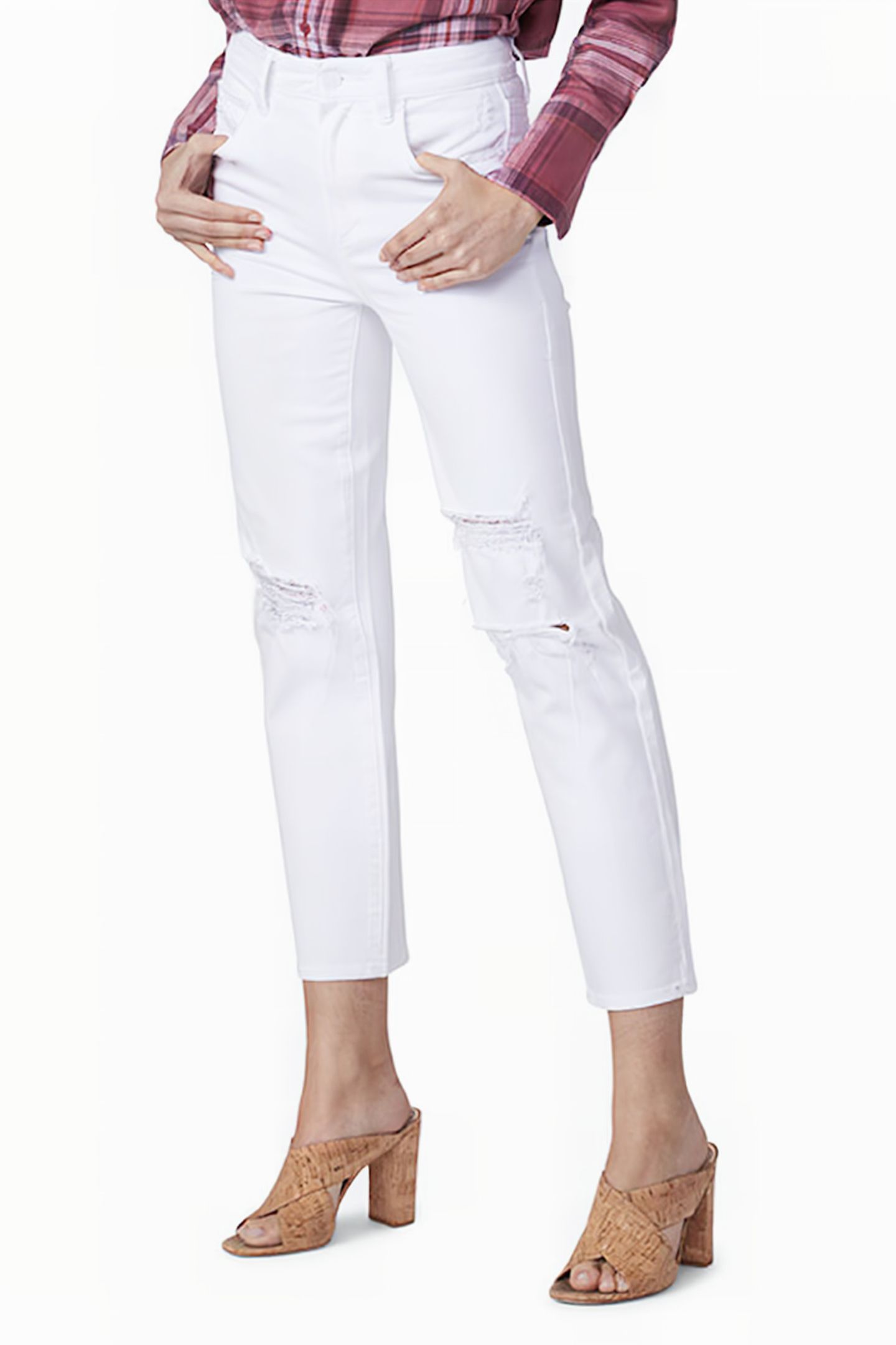 SARAH STRAIGHT ANKLE WHITE HOT DESTRUCTED 4