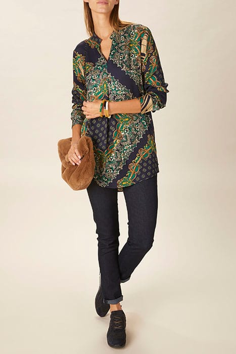 LONG VISCOSE SHIRT BLUE 4