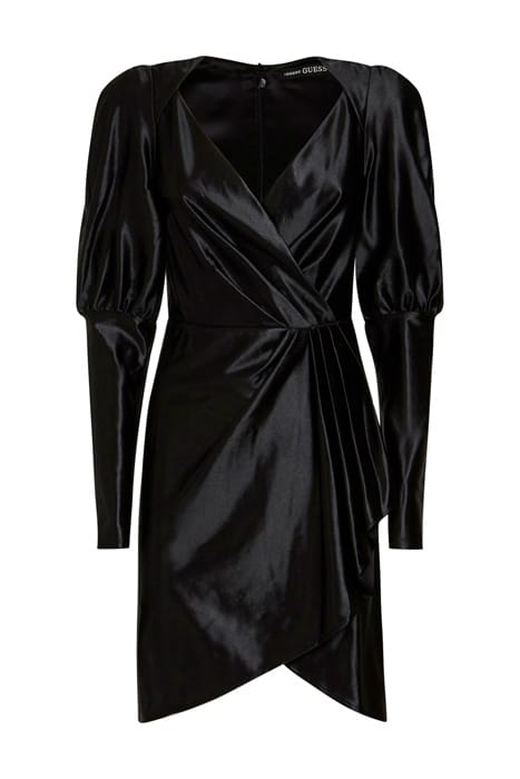 MARCIANO BY GUESS RUFFLED DRESS JET BLACK 5