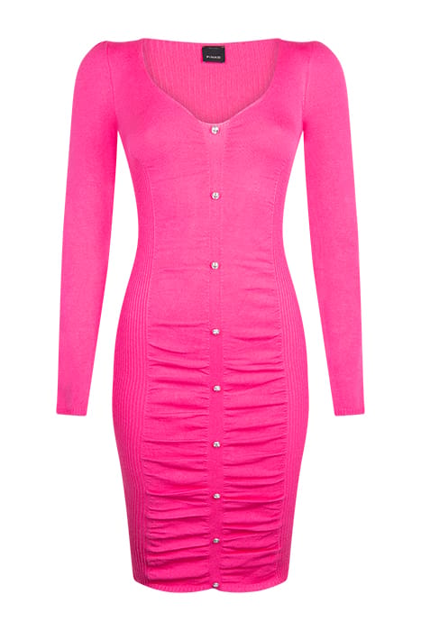 ACCORCIARE DRESS RASPBERRY RED 1