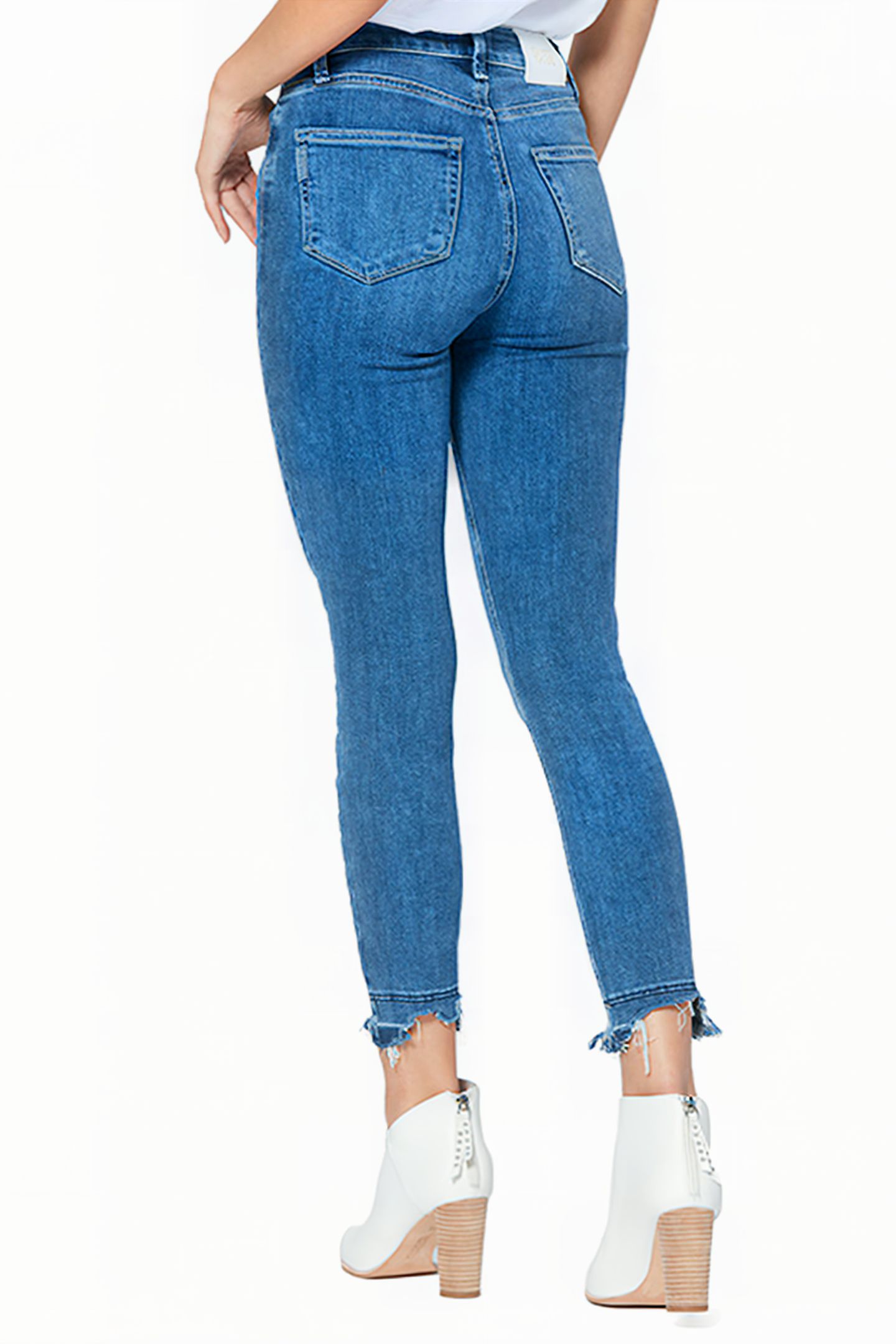 MARGOT CROP RIPPED HEM FREESTYLE DISTRESSED HEM 2