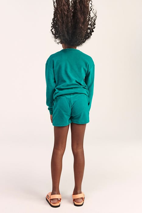 GIRLS MAUI TOWELING SHORT TROPIC GREEN 6