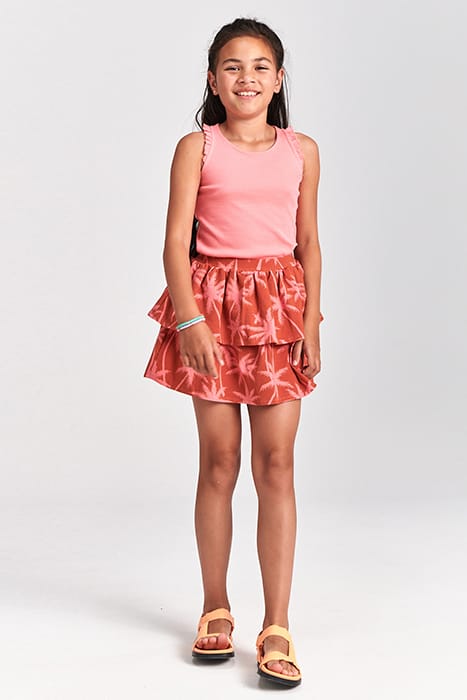 GIRLS NOSARA SKIRT VACATION PALM SPICE ROUTE BROWN 5