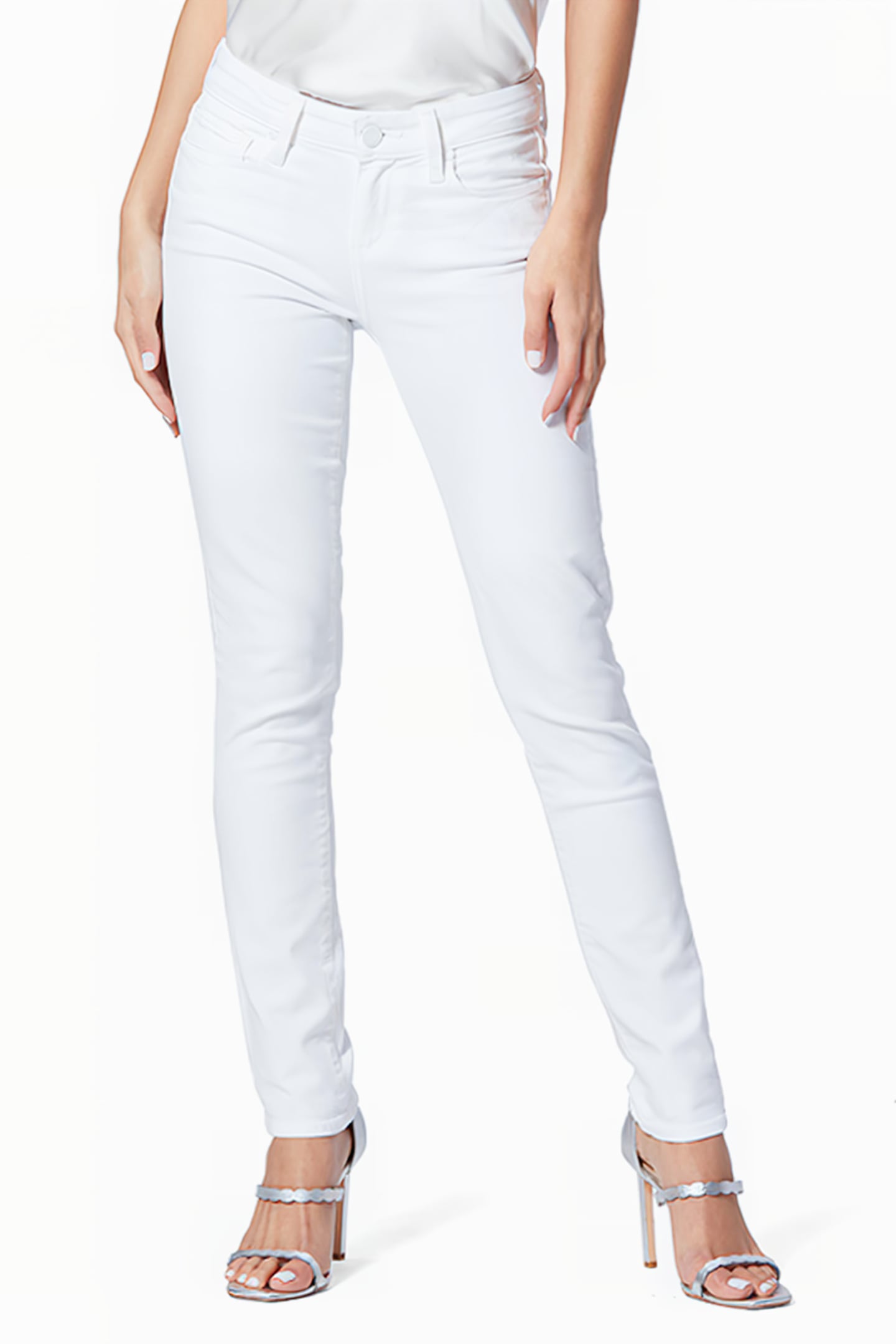 SKYLINE ANKLE PEG CRISP WHITE 1