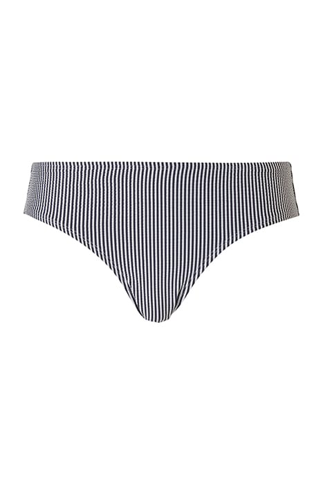 SW ON SLIP MID SEERSUCKER BLUE BLUE STRIPES 1