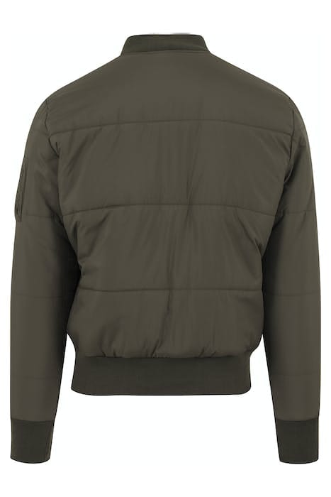 BASIC QUILT BOMBER JACKET OLIVE 9