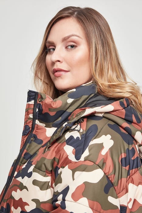 LADIES BOYFRIEND CAMO PUFFER JACKET RUSTYCAMO 10