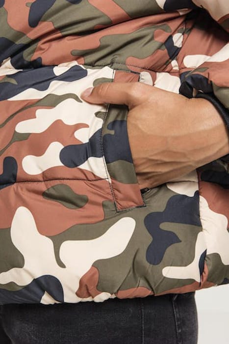 LADIES BOYFRIEND CAMO PUFFER JACKET RUSTYCAMO 11