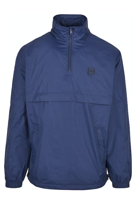 STAND UP COLLAR PULL OVER JACKET DARKBLUE 1