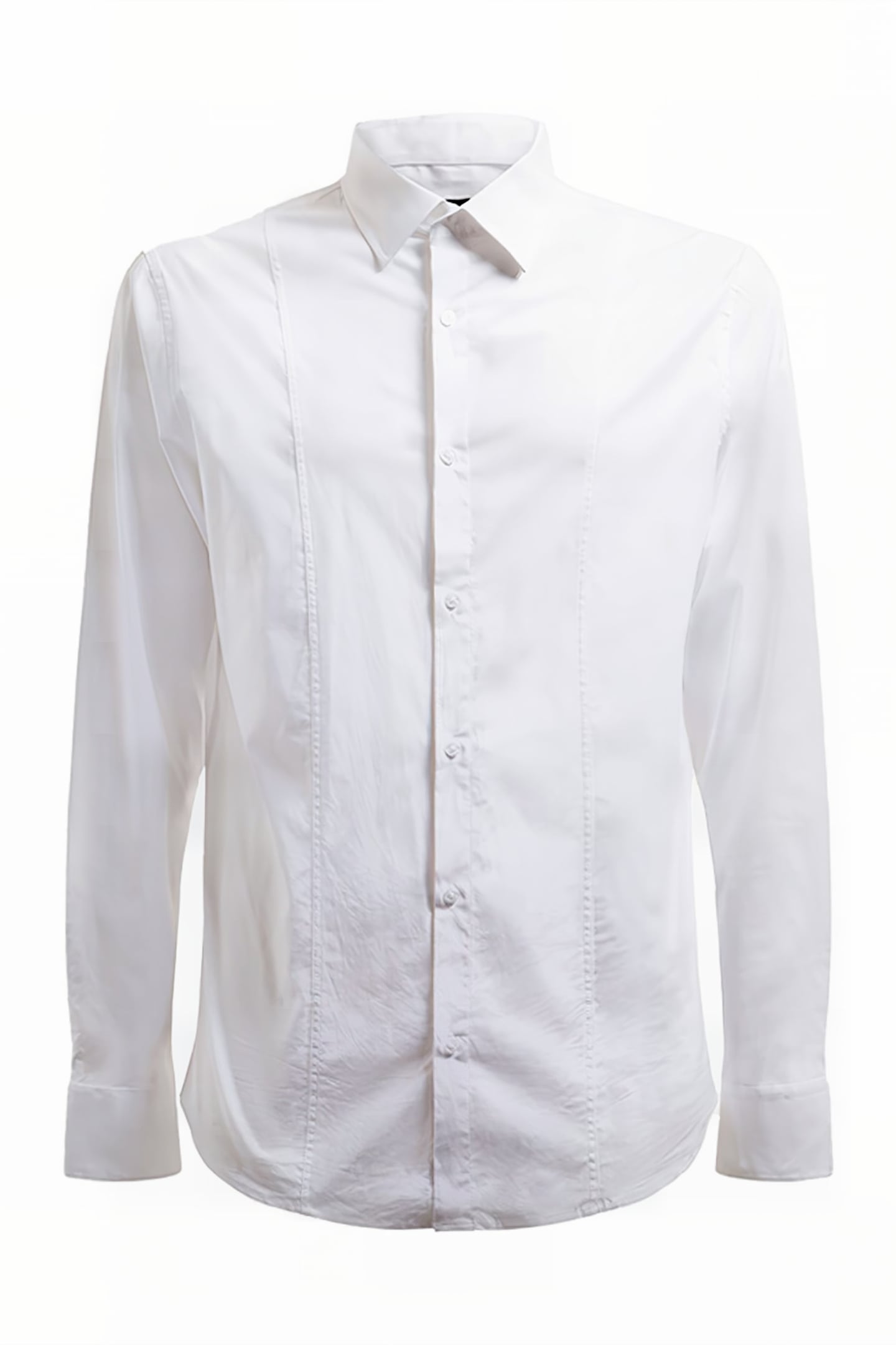 GUESS ECO OLIVER IT COLLAR ROUNDED CUFF PURE WHITE 9