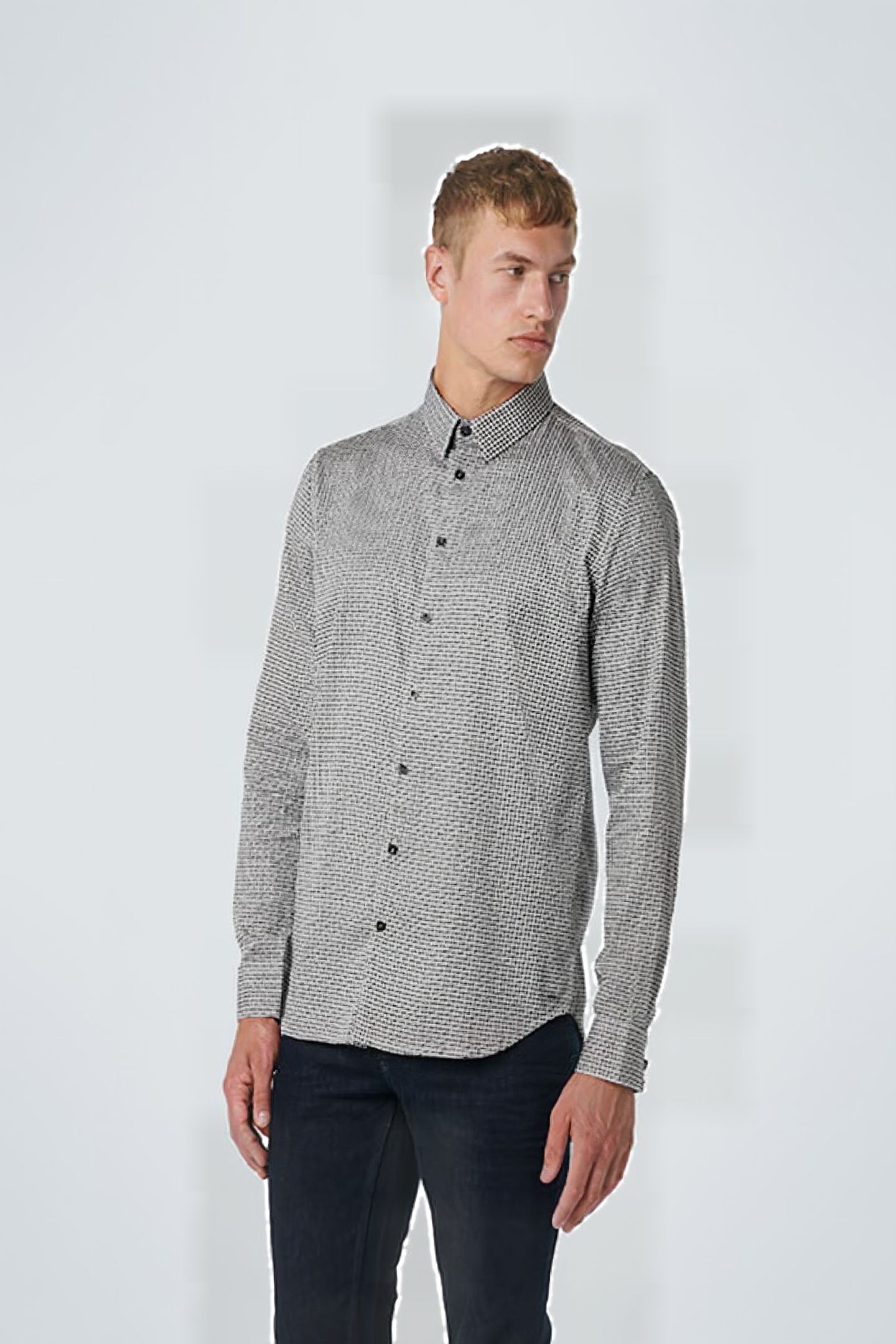 SHIRT STRETCH ALLOVER PRINTED NIGHT 2