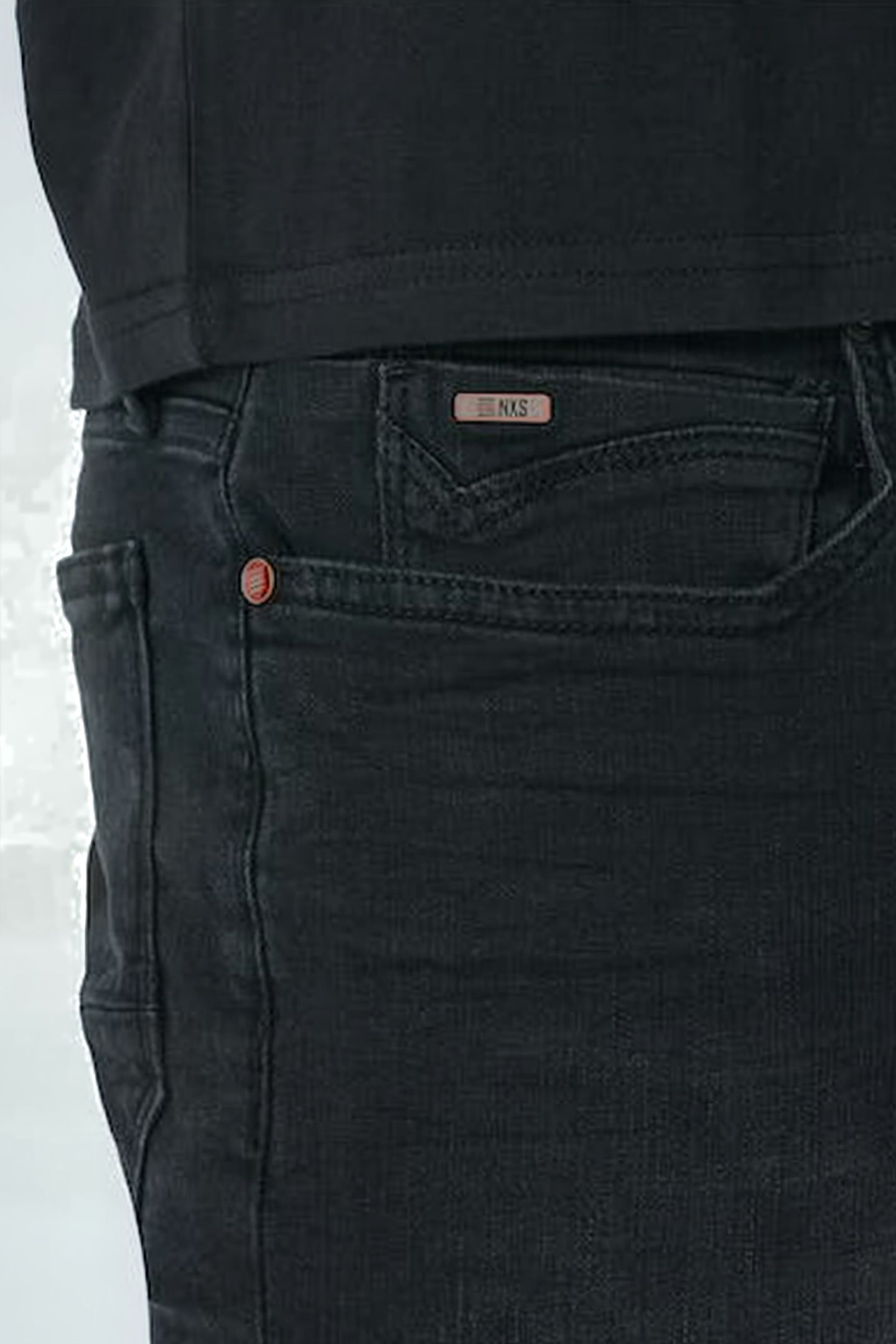 SHORT BLACK DENIM STRETCH RESPONSIBLE CHOICE BLACK DENIM 5