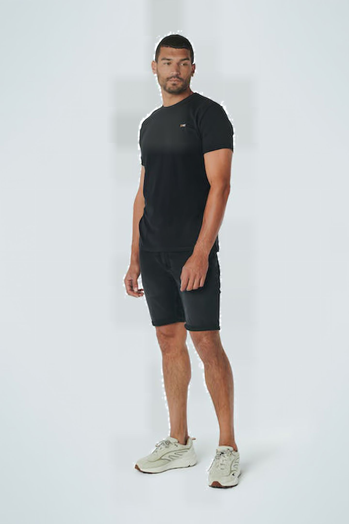SHORT BLACK DENIM STRETCH RESPONSIBLE CHOICE BLACK DENIM 4